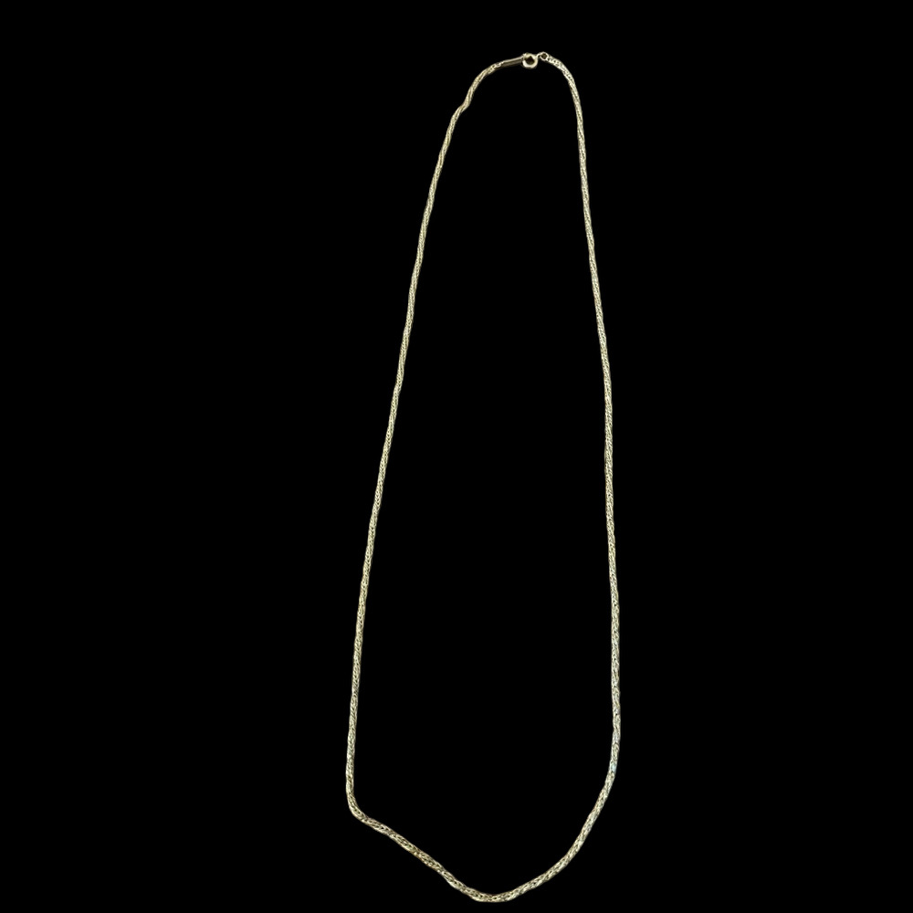 Vintage D'Orlan Signed Triple Gold Plated Chain Necklace 25"